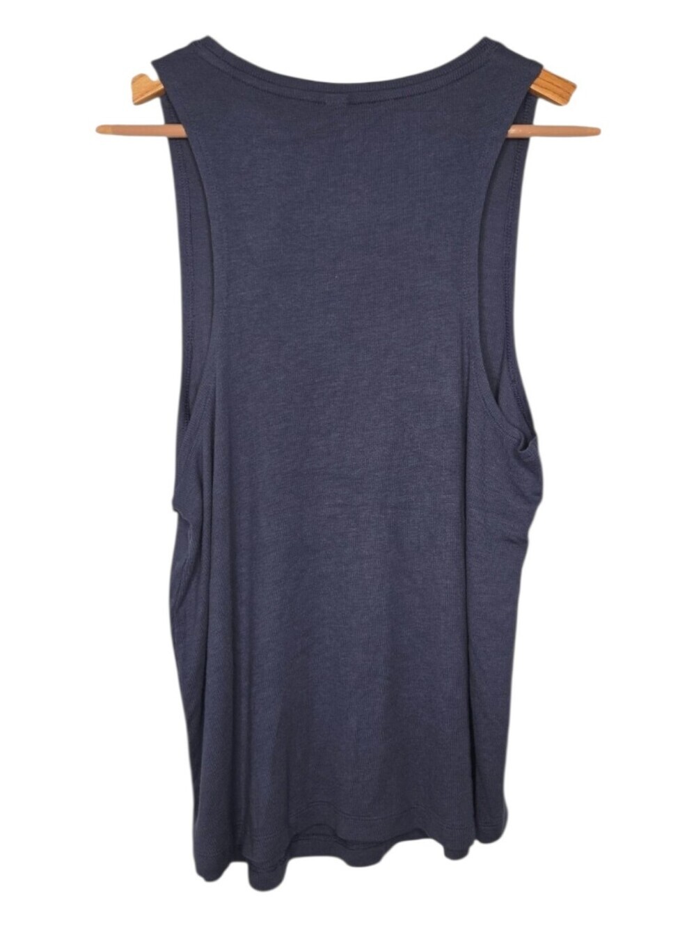 Athleta Womens Blue Ribbed Modal Well Rested Sleep Tank Top Medium - Picture 3 of 10